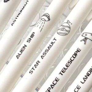 Love Astronaut Pen Set 6 Graphic Gel Pens